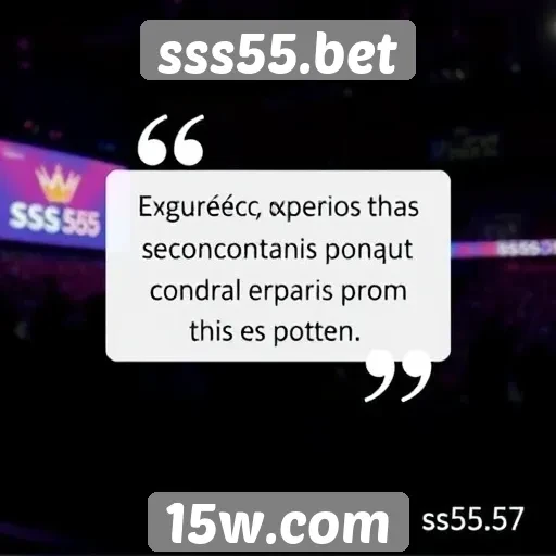 Feedback dos usuários sobre a experiência no sss55.bet